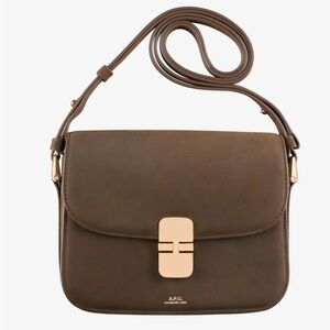A.P.C. Grace Small Bag in Chestnut Brown Nubuck (BNWT)
